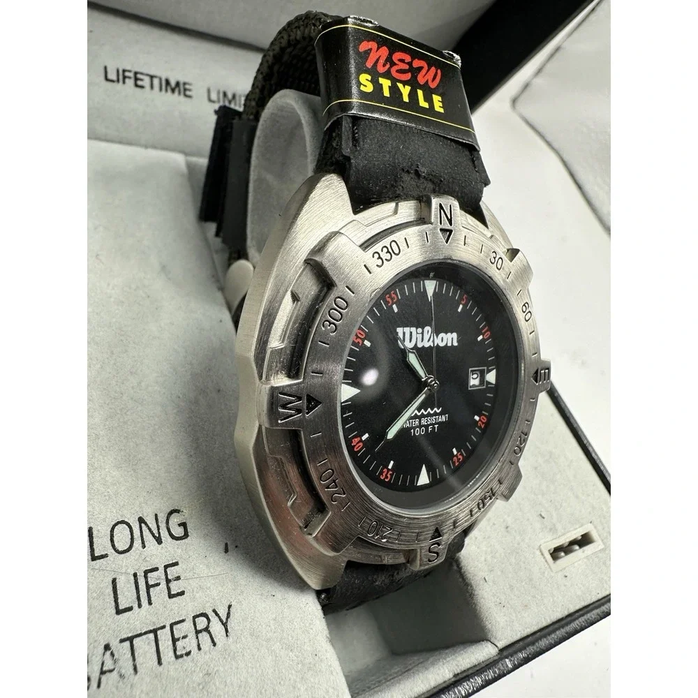 Wilson Mens‎ Watch W900-231 New Battery 47MM 8